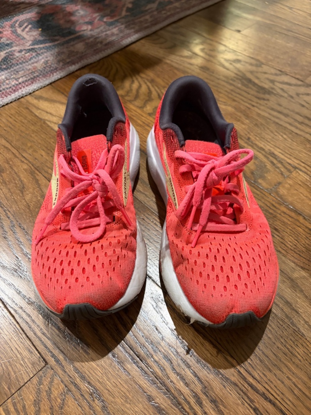 Brooks Ghost Women's Bright Coral Athletic Running Shoes